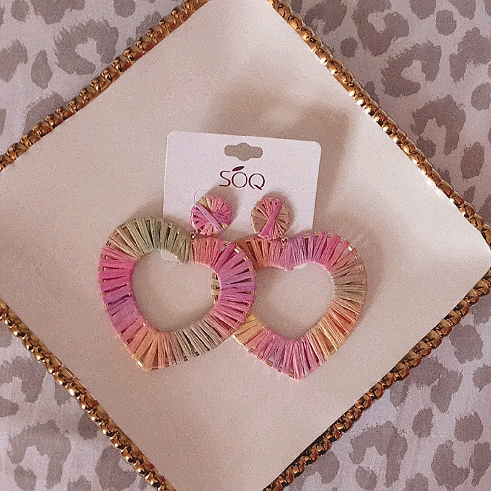 Pastel Heart-Shaped Earrings